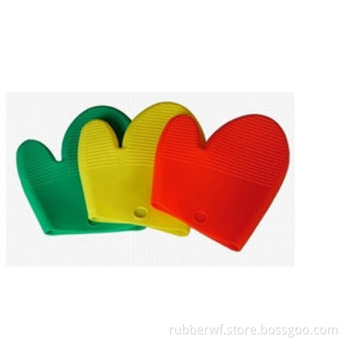 2 NEW Silicone Flame Resistant Oven Mitt Mitten Glove